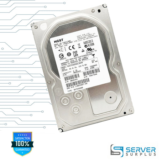 HGST HUS723020ALS640 2TB SAS 7200 RPM 3.5 in Enterprise HDD | 0B26343