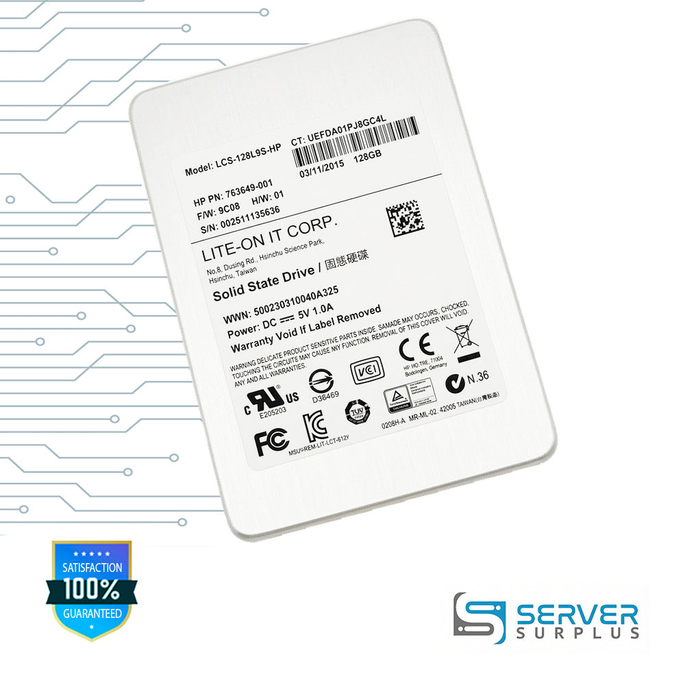HP 128GB 2.5 in Enterprise SSD | 763649-001 | LCS-128L9S-HP