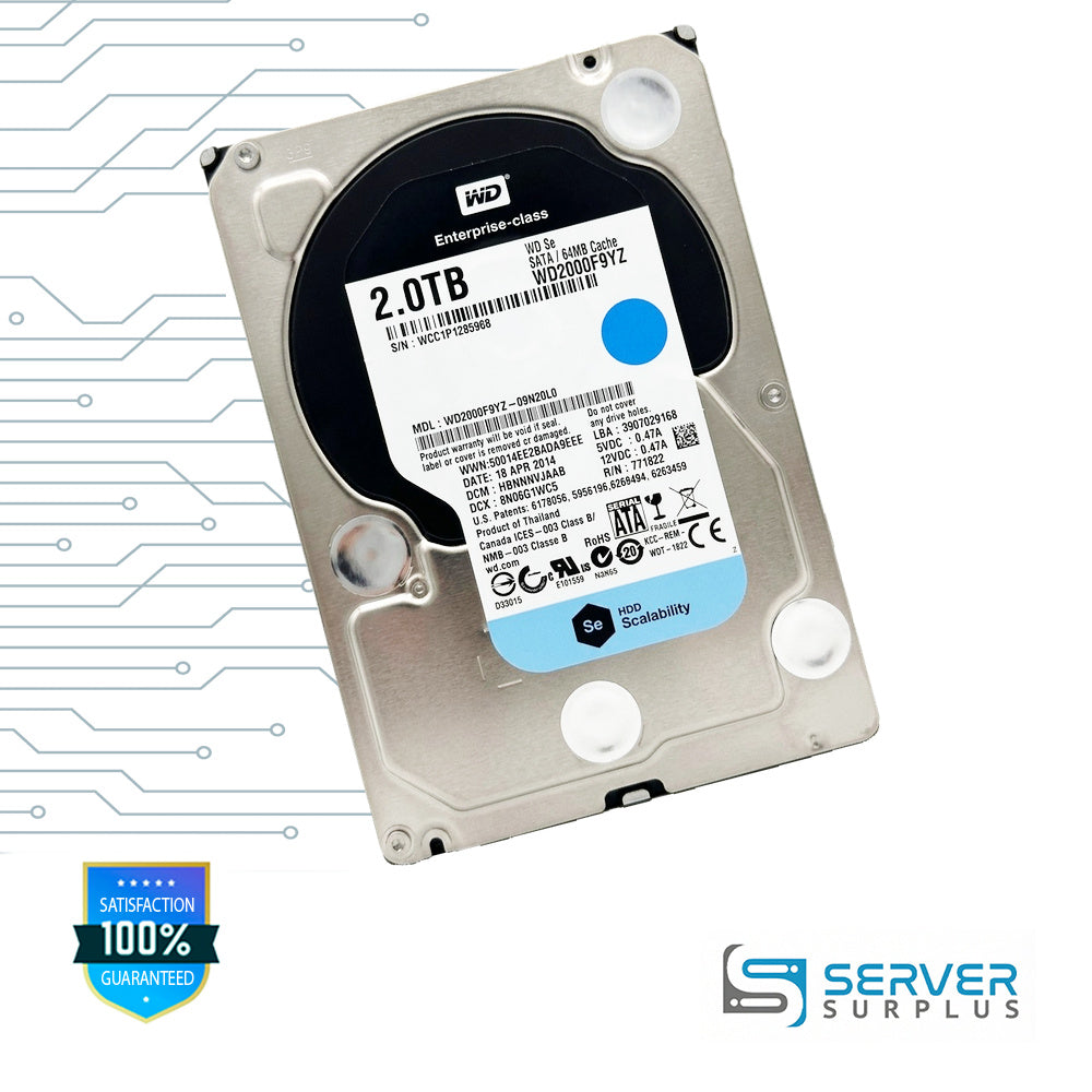 WD Se 2TB SATA 3.5 in Enterprise HDD | WD2000F9YZ
