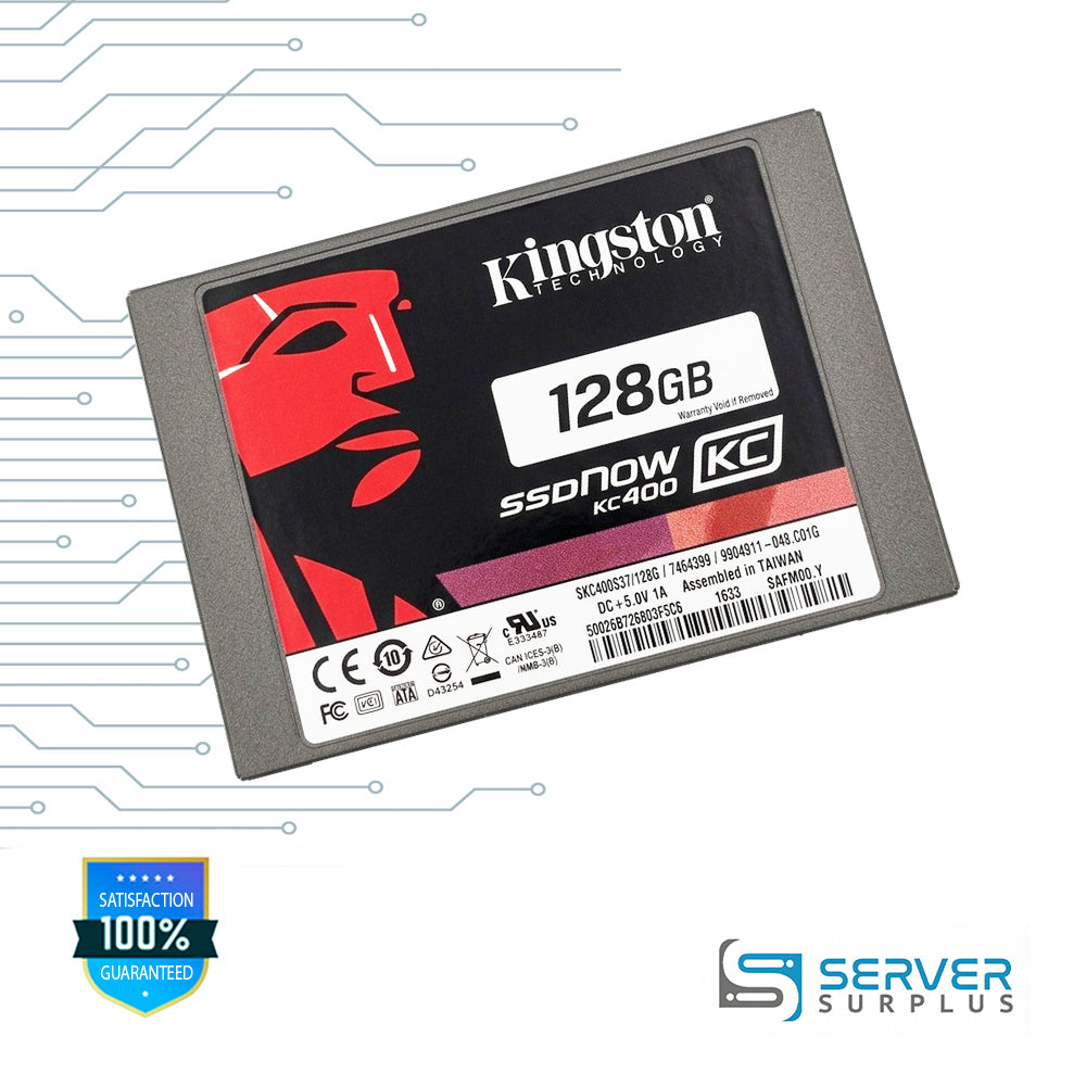 Kingston SSDNow KC400 128GB SATA 2.5 in Enterprise SSD | SKC400S37/128G