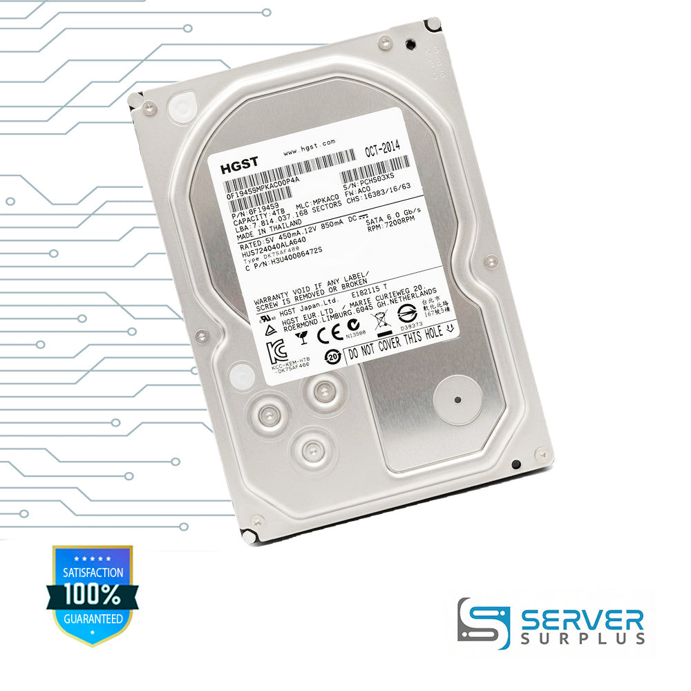 HGST HUS724040ALA640 4TB SATA 6Gb/s 3.5-Inch Enterprise HDD | 0F19459
