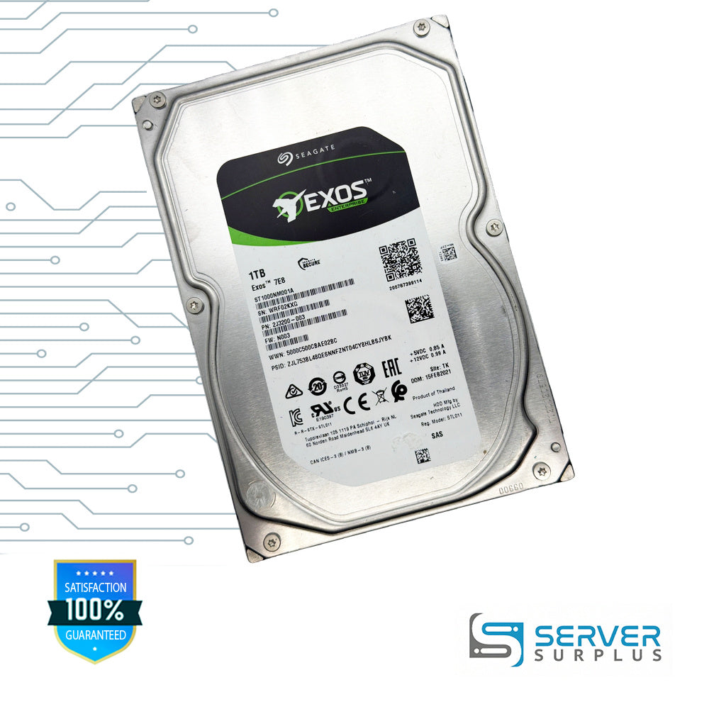 Seagate Exos 7E8 1TB SAS 3.5 in Enterprise HDD | ST1000NM001A