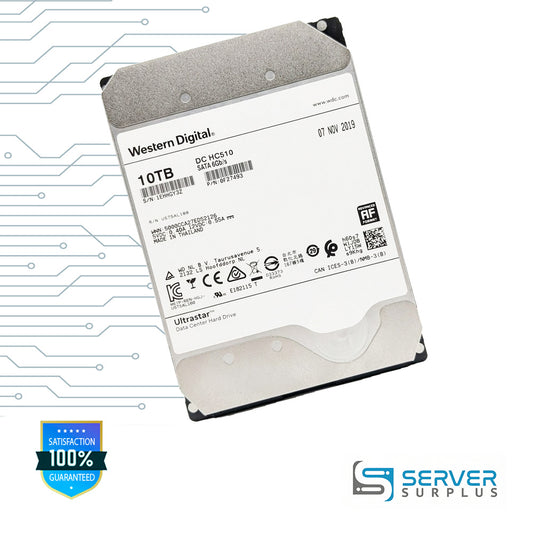WD DC HC510 10TB SATA 6Gb/s 512e 3.5 in Enterprise HDD | 0F27493