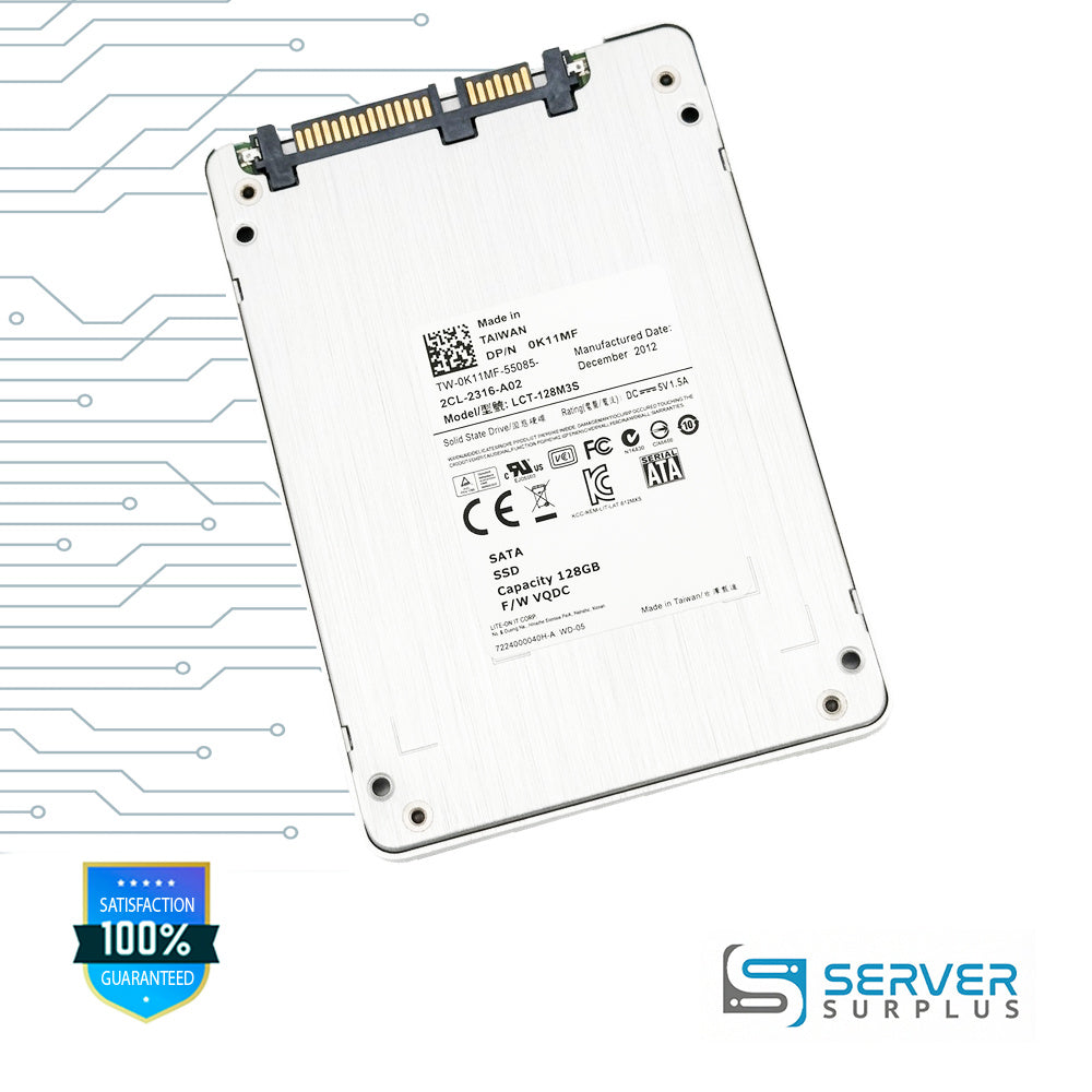 Dell LCT-128M3S 128GB SATA 2.5 in Enterprise SSD | 0K11MF | 7224000040H-A | K11MF