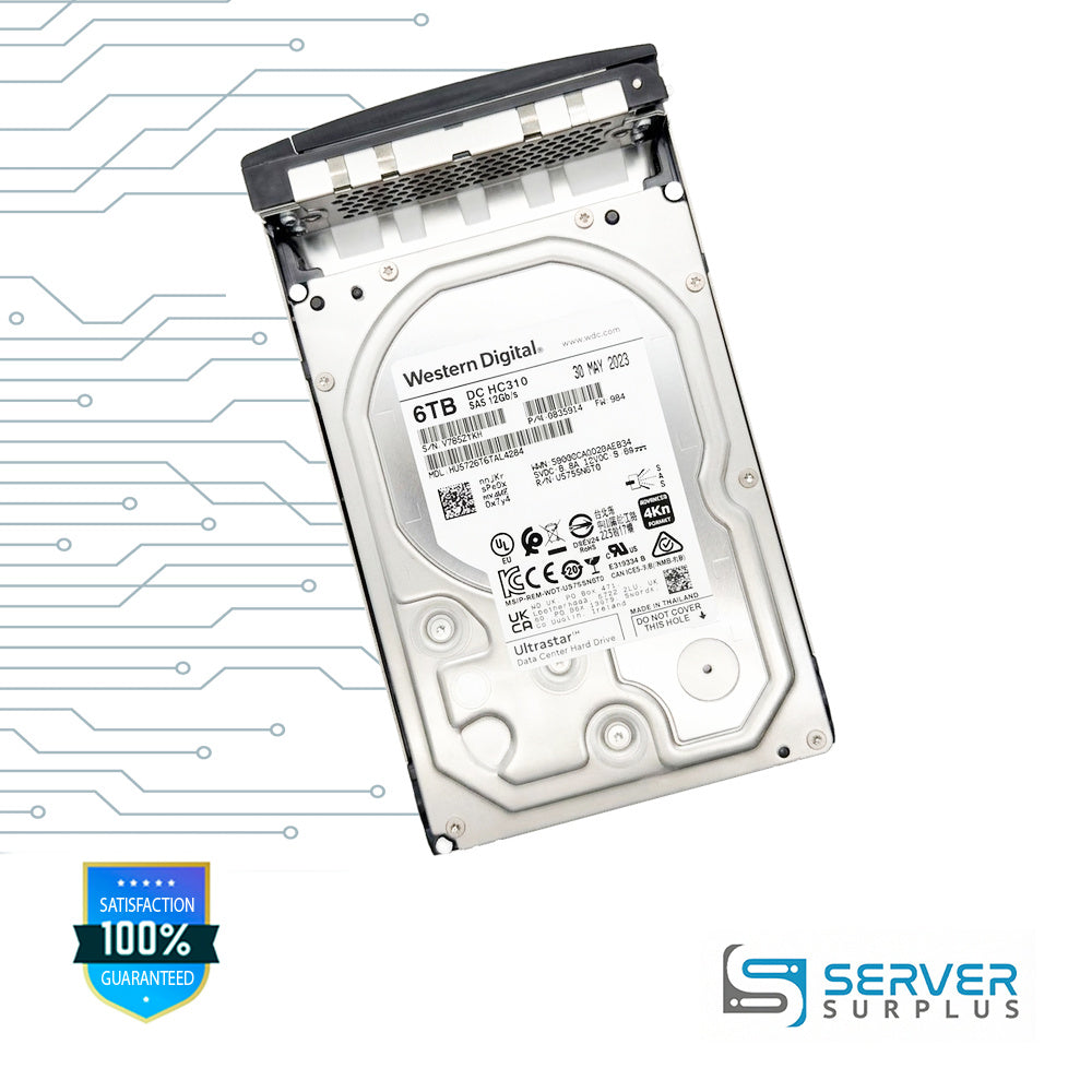 WD DC HC310 6TB SAS 12Gb/s 4Kn 3.5 in Enterprise HDD | 0B35914