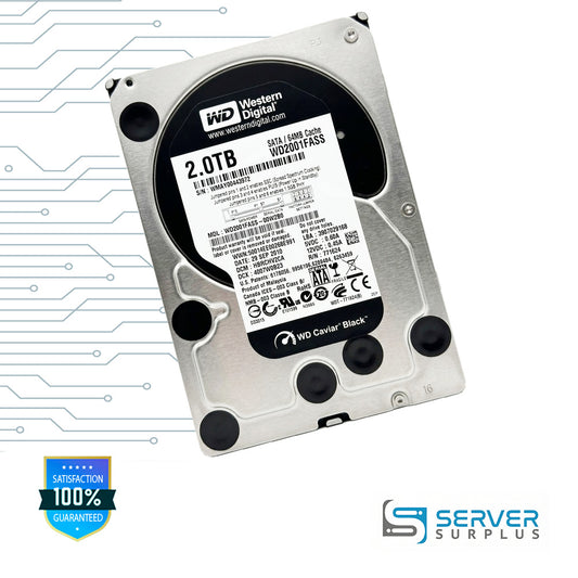 WD Caviar Black 2.0TB SATA 3.5 in Enterprise HDD | WD2001FASS | WD2001FASS-00W2B0
