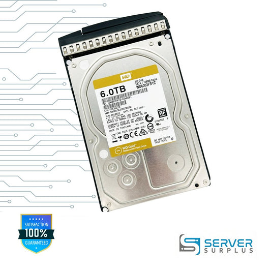WD Gold 6.0TB SATA 512e 3.5 in Enterprise HDD | WD6002FRYZ | 2W10021