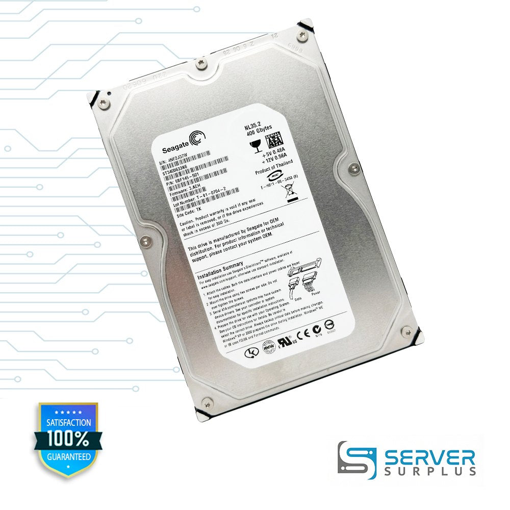 Seagate NL35.2 400GB SATA 3.5 in Enterprise HDD | ST3400633NS