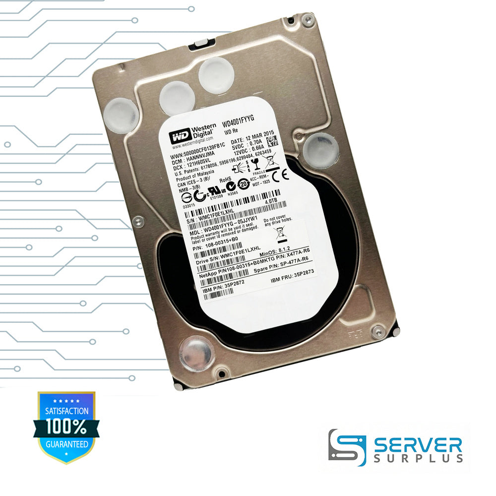 WD Re 4TB 3.5 in Enterprise HDD | WD4001FYYG