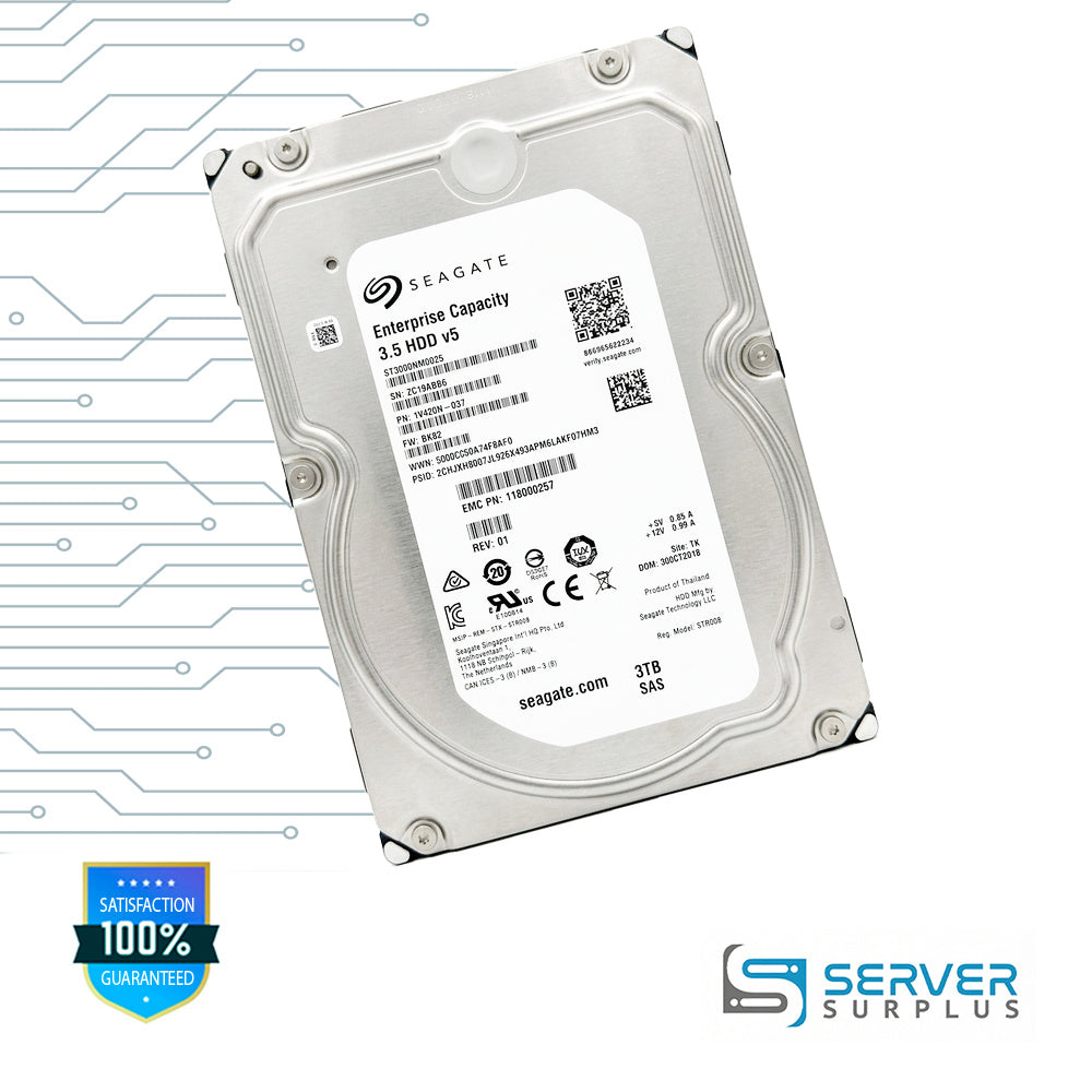 Seagate 3TB SAS 3.5 in Enterprise HDD | ST3000NM0025