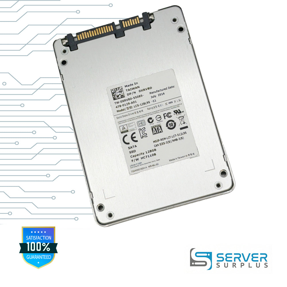 Dell LCS-128L9S 128GB SATA 2.5 in Enterprise SSD | 0XRV8D | LCS-128L9S-11 | XRV8D