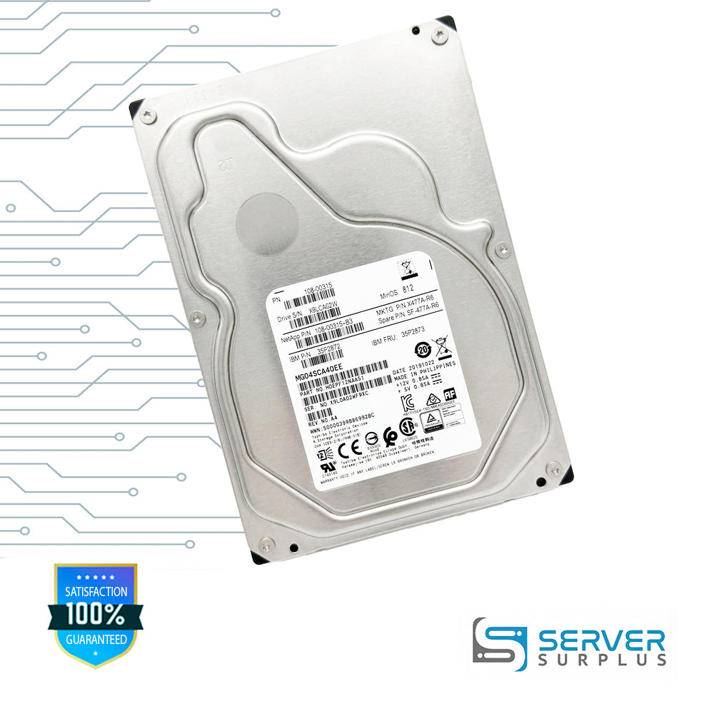 Toshiba 4TB SAS 3.5 in Enterprise HDD | MG04SCA40EE