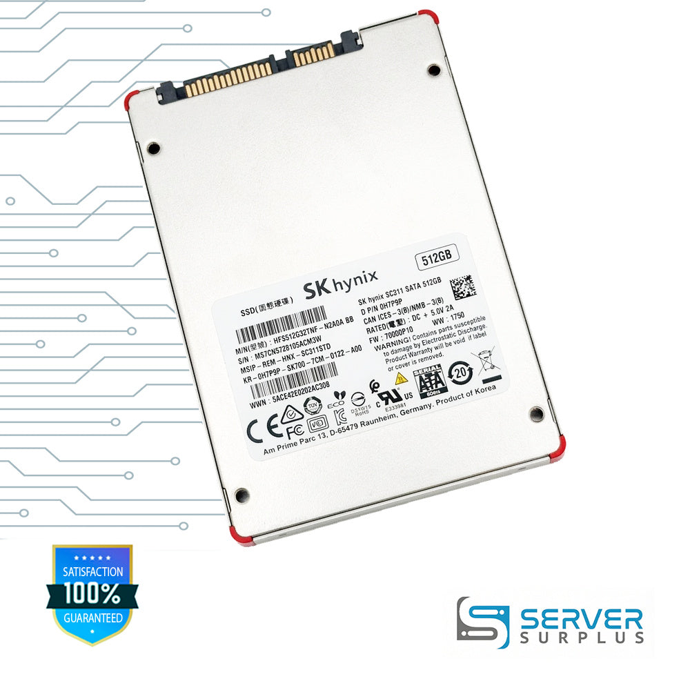 Dell SC311 512GB SATA 6Gb/s 2.5 in Enterprise SSD | 0H7P9P | HFS512G32TNF-N2A0ABB | H7P9P