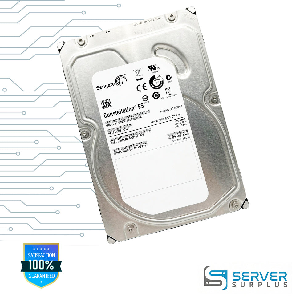 NetApp Constellation ES 500GB SATA 3.5 in Enterprise HDD | 108-00377+A | ST3500514NS | X282-R6 | SP-282B-R6