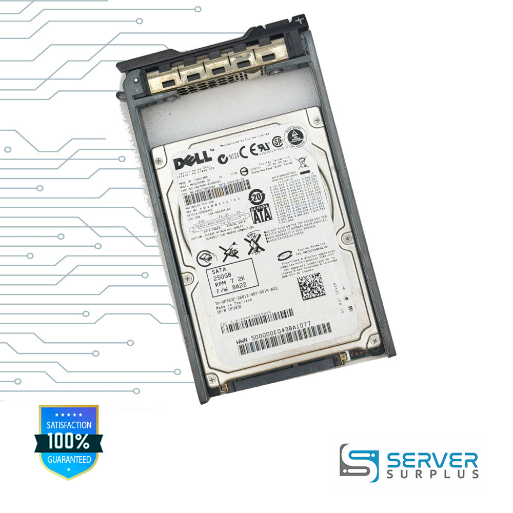 Dell MHZ2250BK G2 250GB SATA 7.2K 2.5 in Enterprise HDD | 0P383F | CA07096-B78800DL | P383F