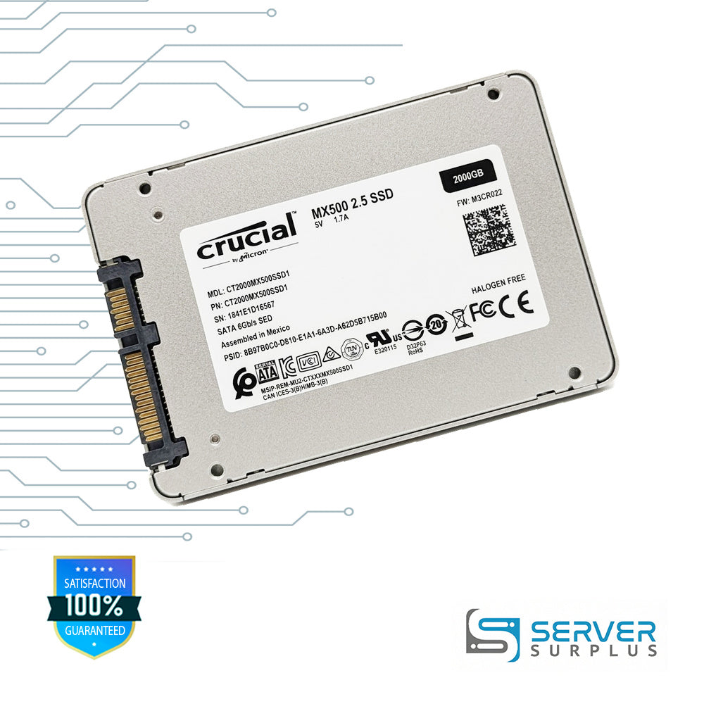Micron MX500 2000GB SATA 6Gb/s 2.5 in Enterprise SSD | CT2000MX500SSD1