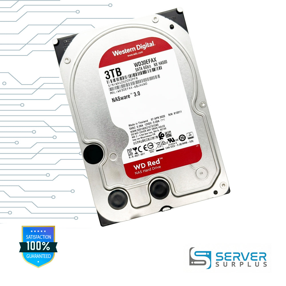 WD Red 3TB SATA 6Gb/s 3.5-Inch Enterprise HDD | WD30EFAX