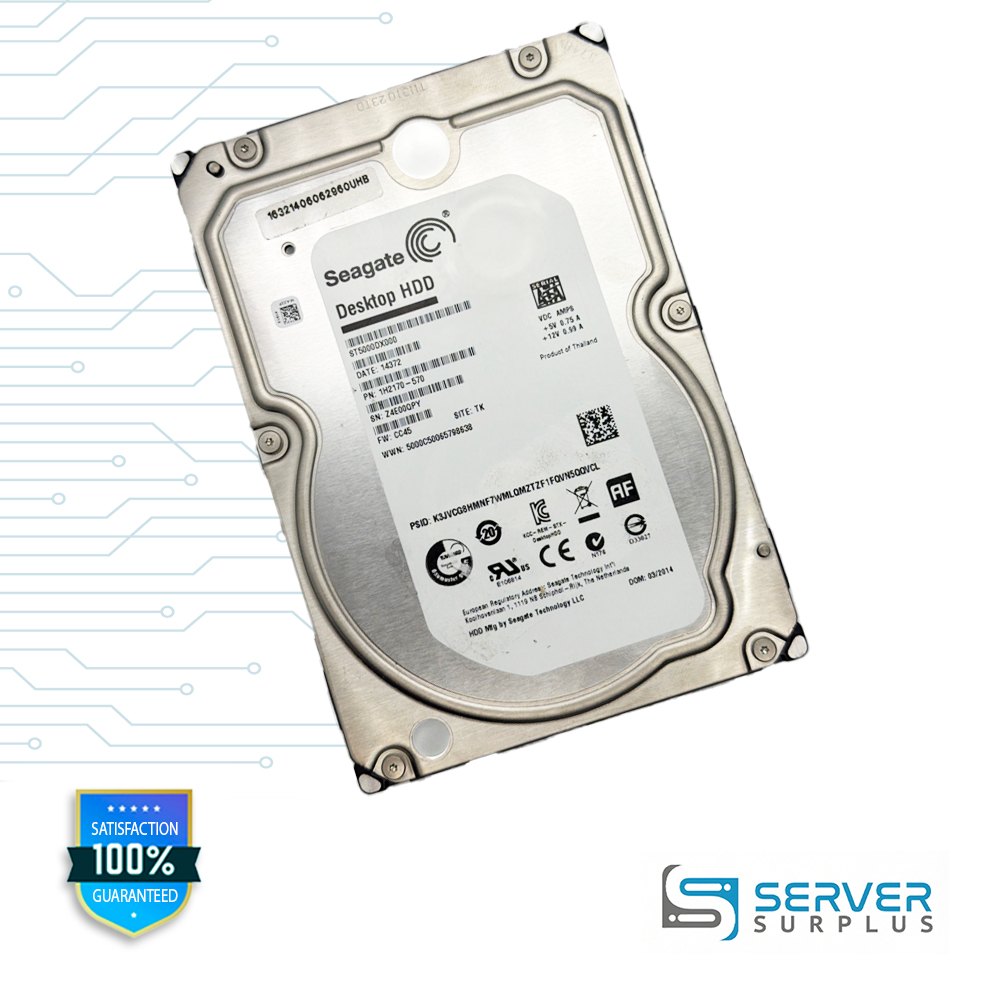 Seagate Desktop HDD 3.5 in Enterprise HDD | ST5000DX000