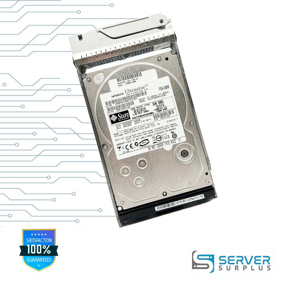 Sun Ultrastar 500GB SATA 7.2K 3.5 in Enterprise HDD | 390-0383-02 | 0A35830 | 540-7195-01 | 1378GD4-0828