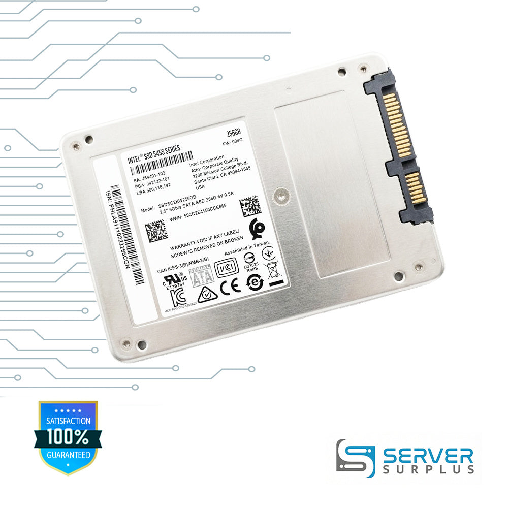 Intel SSD 545S Series 256GB SATA 6Gb/s 2.5 in Enterprise SSD | SSDSC2KW256G8