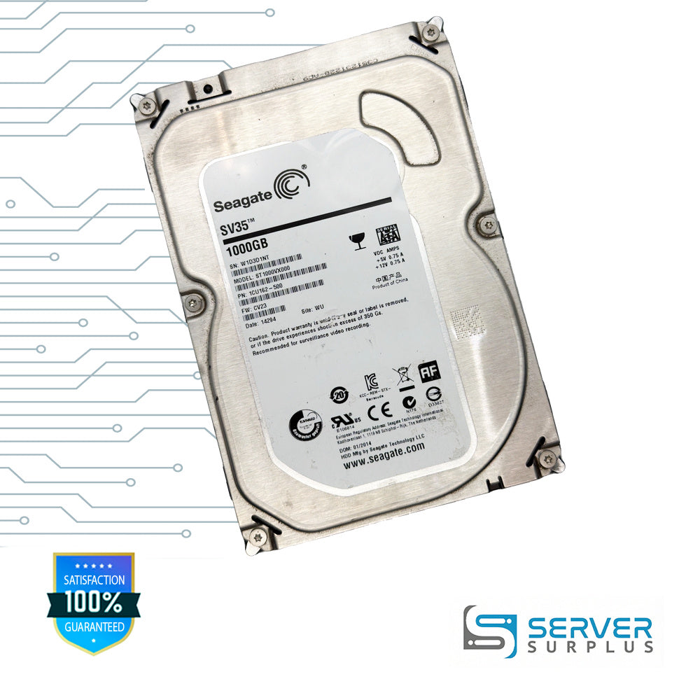Seagate SV35 1TB 3.5 in Enterprise HDD | ST1000VX000