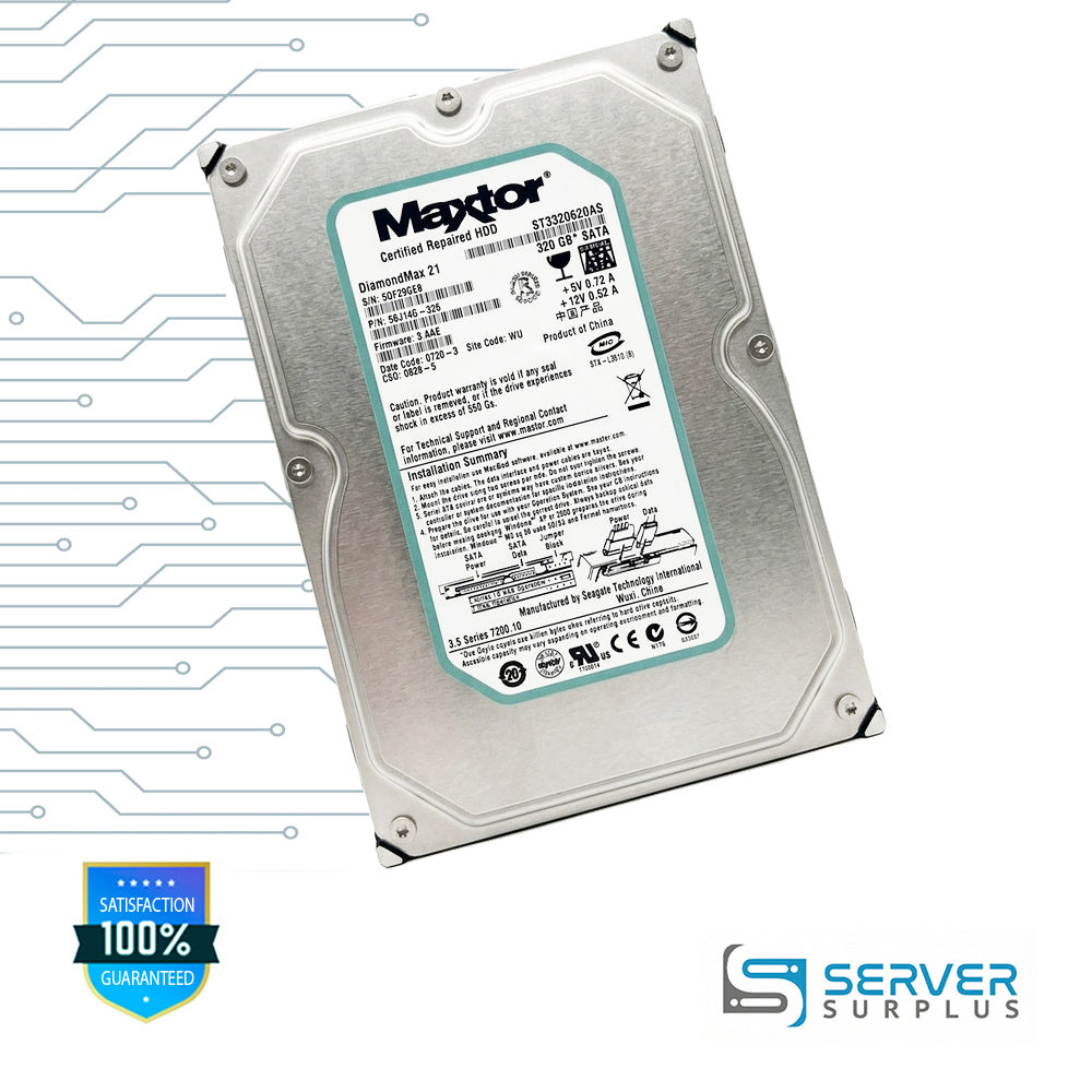 Seagate DiamondMax 21 320GB SATA 3.5 in Enterprise HDD | ST3320620AS