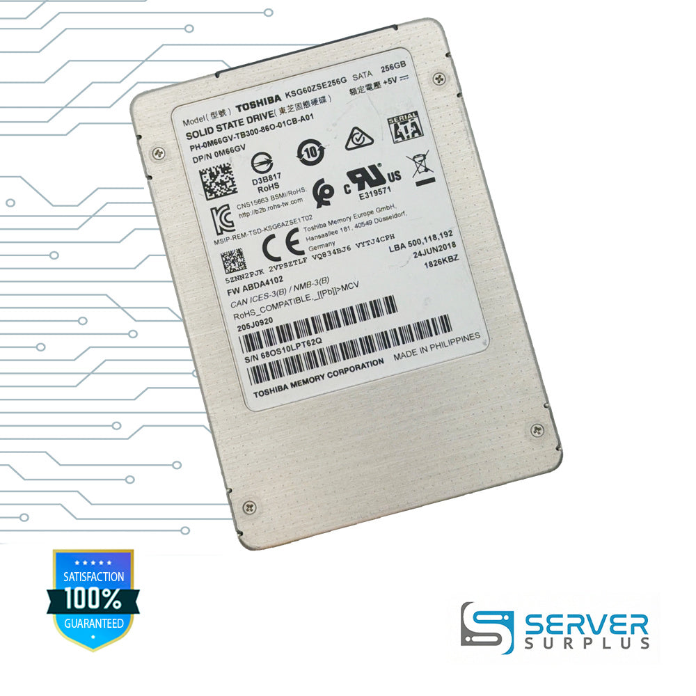 Dell KSG60ZSE256G 256GB SATA 2.5 in Enterprise SSD | 0M66GV | M66GV