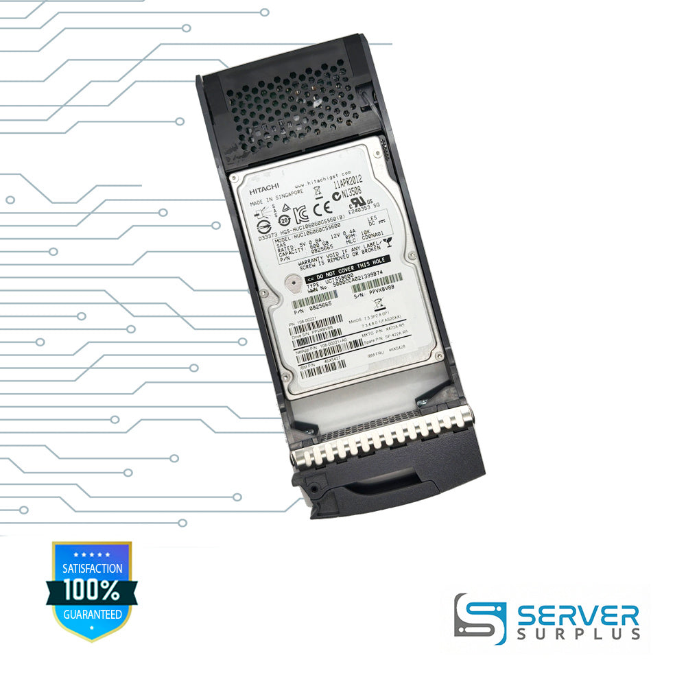 NetApp HUC106060CSS600 600GB SAS 10K 2.5 in Enterprise HDD | 108-00221+A0 | 0B25665 | X422A-R5 | SP-422A-R5 | 46X5427 | 46X5428