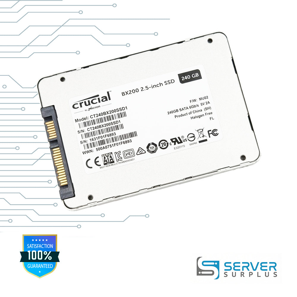 Micron BX200 240GB SATA 6Gb/s 2.5 in Enterprise SSD | CT240BX200SSD1