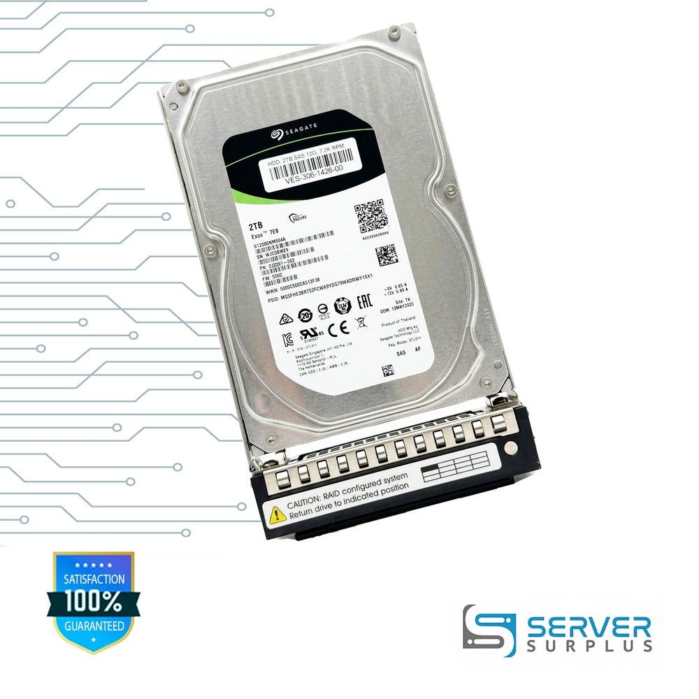 Seagate Exos 7E8 2TB SAS 12Gb/s 3.5-Inch Enterprise HDD | ST2000NM004A
