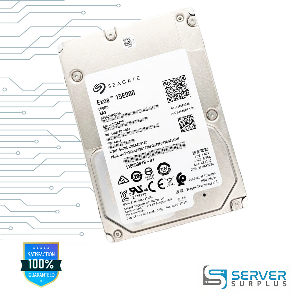Seagate Exos 15E900 600GB SAS 2.5 in Enterprise HDD | ST600MP0036
