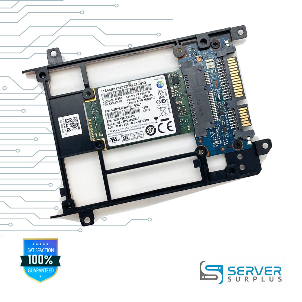 Lenovo MZ-MPC128HBFU 128GB SATA mSATA Enterprise SSD | 45N8175 | MZ-MPC128HBFU-000L1