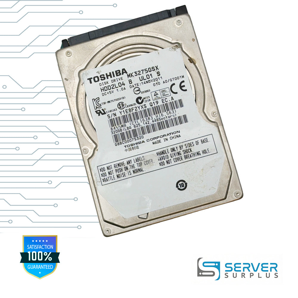 Toshiba 320GB 2.5 in Enterprise HDD | MK3275GSX