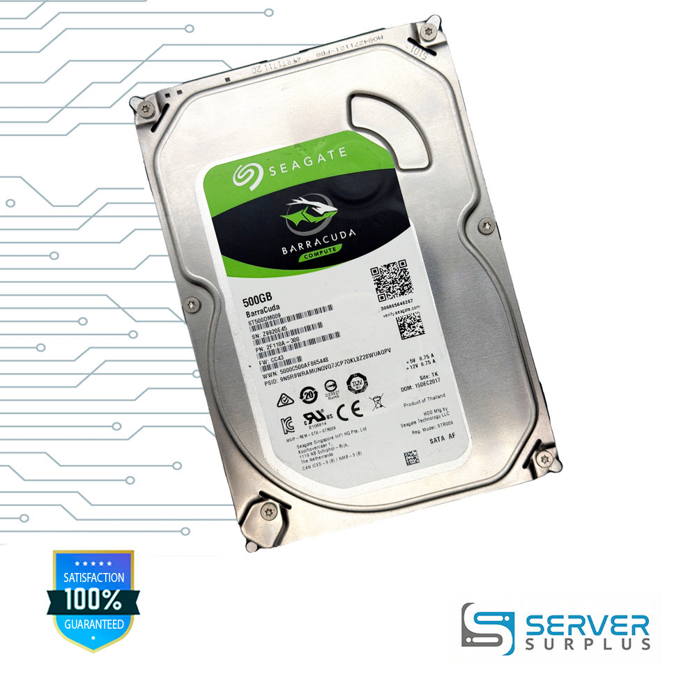 Seagate BarraCuda 500GB SATA 3.5 in Enterprise HDD | ST500DM009