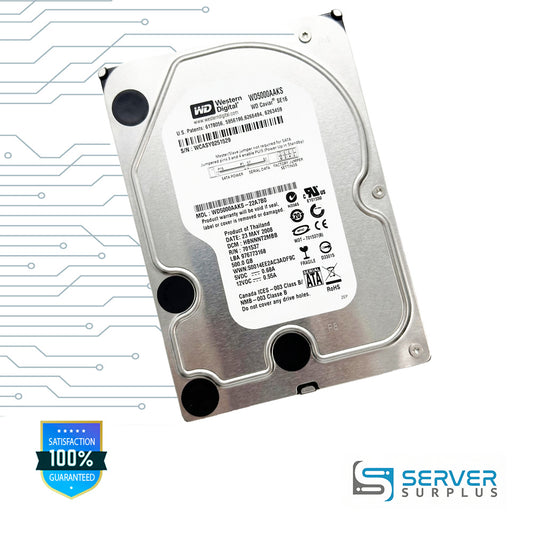 WD Caviar SE16 500GB SATA 3.5 in Enterprise HDD | WD5000AAKS | WD5000AAKS-22A7B0 | 701537