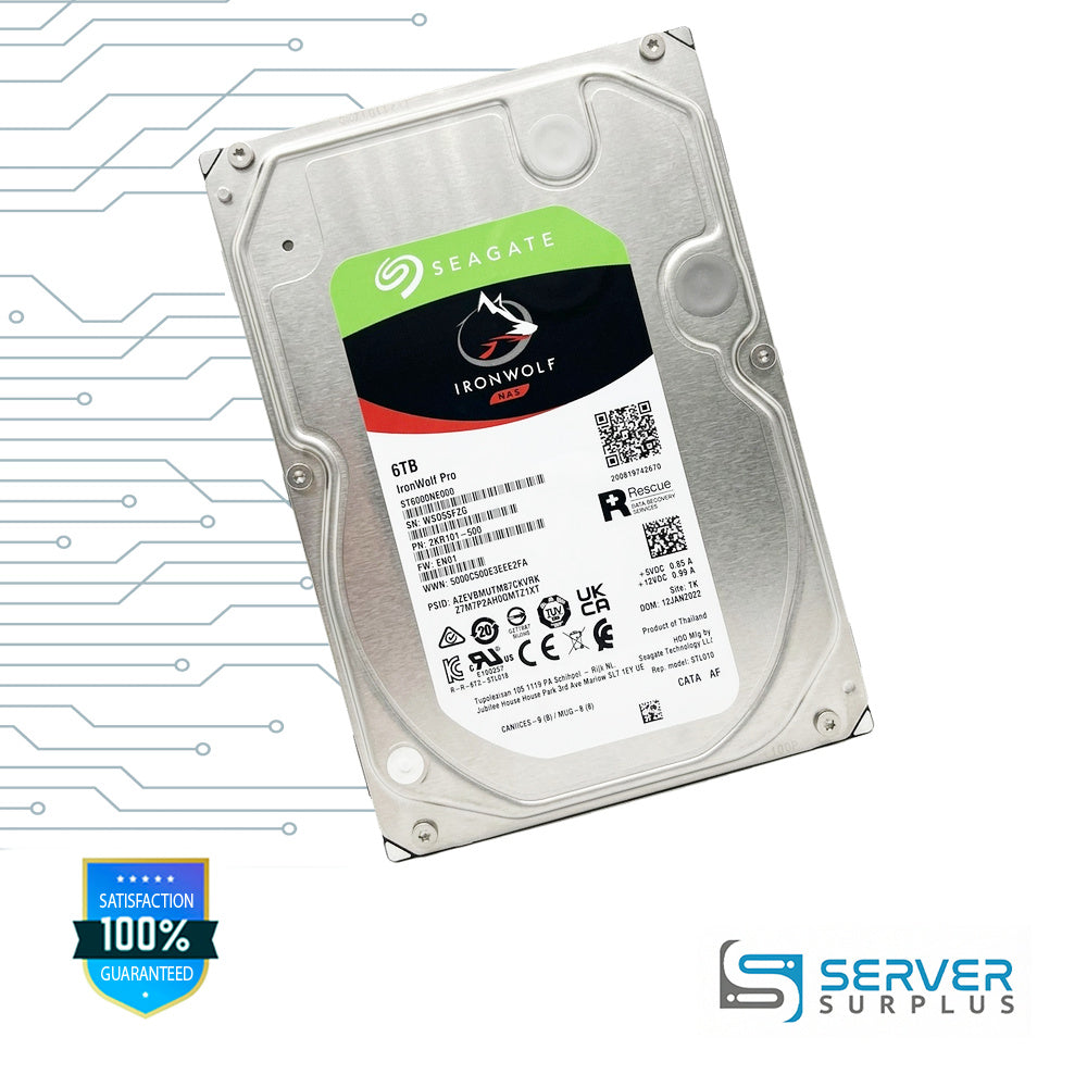 Seagate IronWolf Pro 6TB SATA 3.5 in Enterprise HDD | ST6000NE000