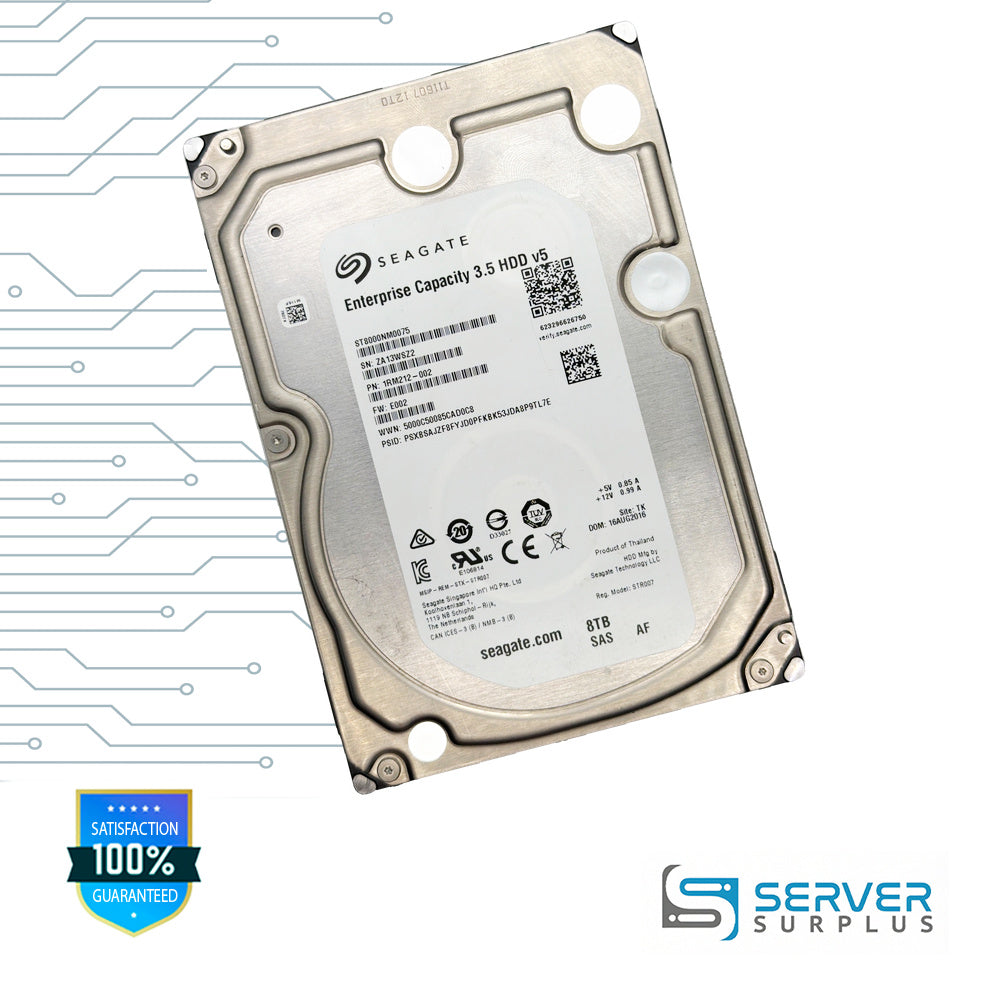 Seagate 8TB SAS 3.5 in Enterprise HDD | ST8000NM0075