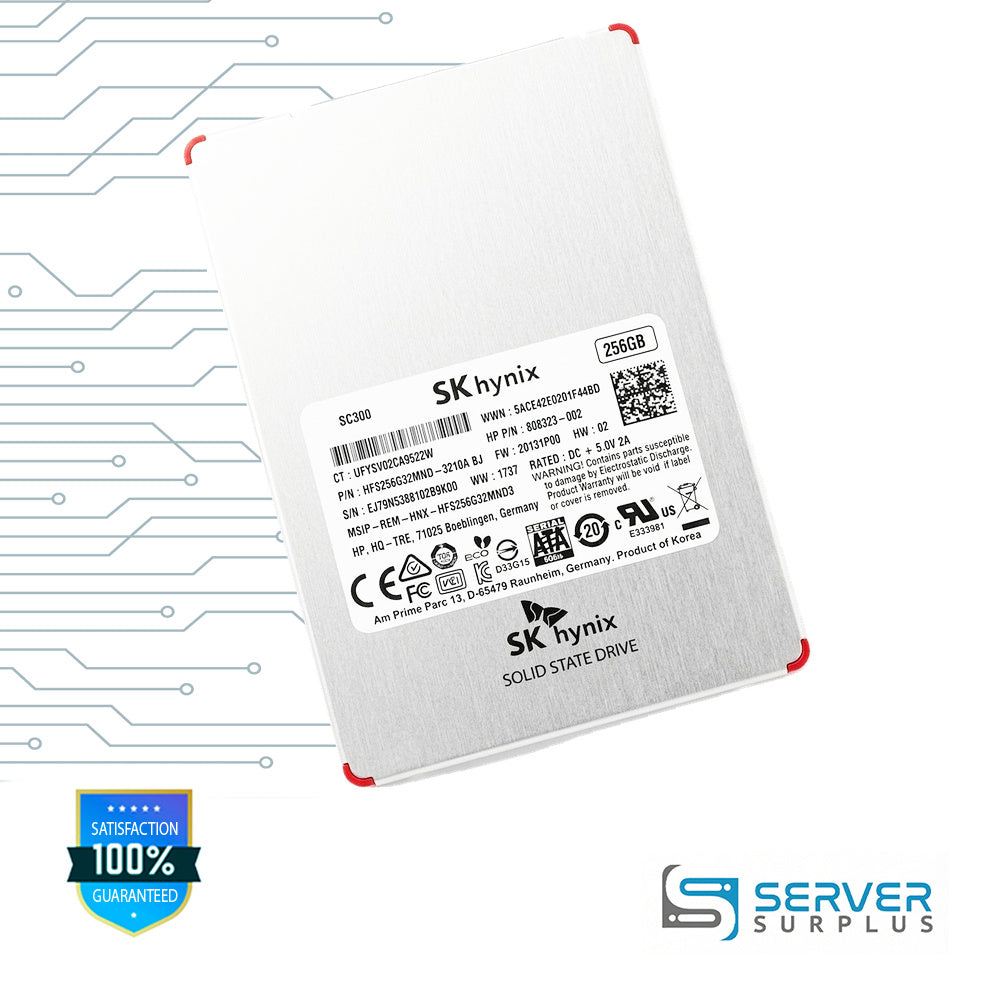 HP SC300 256GB SATA 6Gb/s 2.5 in Enterprise SSD | 808323-002 | HFS256G32MND-3210ABJ | 671730-001