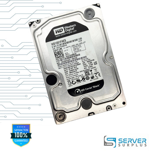 WD Caviar Black 1TB SATA 7200 RPM 3.5 in Enterprise HDD | WD1001FAES