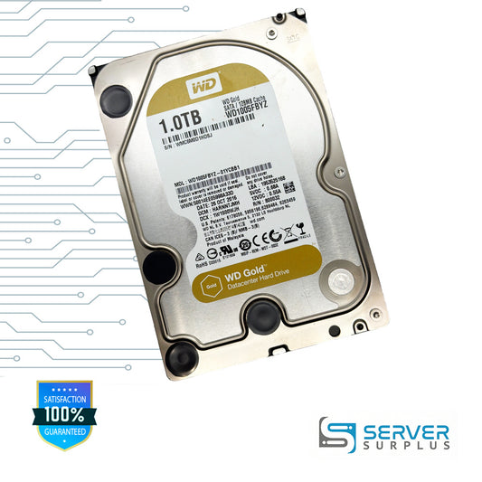 WD Gold 1TB SATA 3.5 in Enterprise HDD | WD1005FBYZ | WD1005FBYZ-01YCBB1