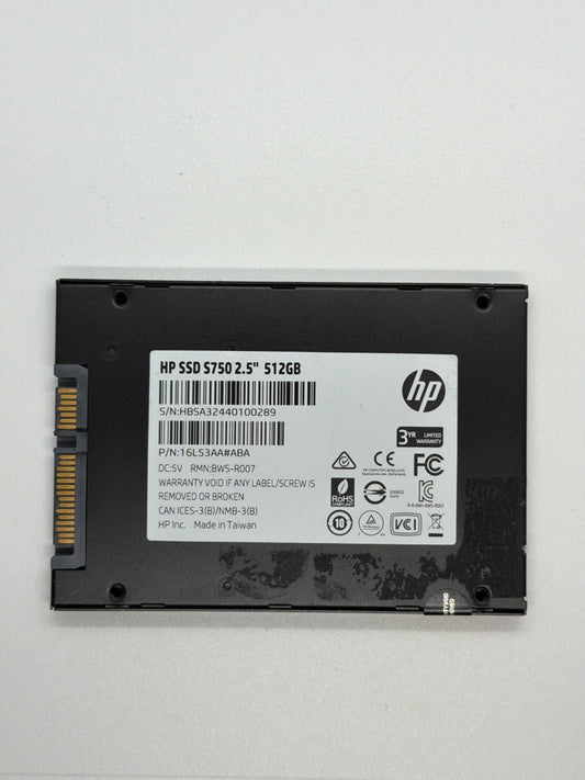 HP S750 512GB SATA 2.5-Inch Enterprise SSD | 16L53AA#ABA