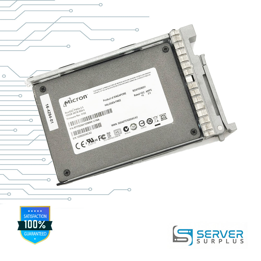 Micron RealSSD P400e 100GB SATA 6Gb/s 2.5 in Enterprise SSD | MTFDDAK100MAR-1J1AA | 16-4294-01