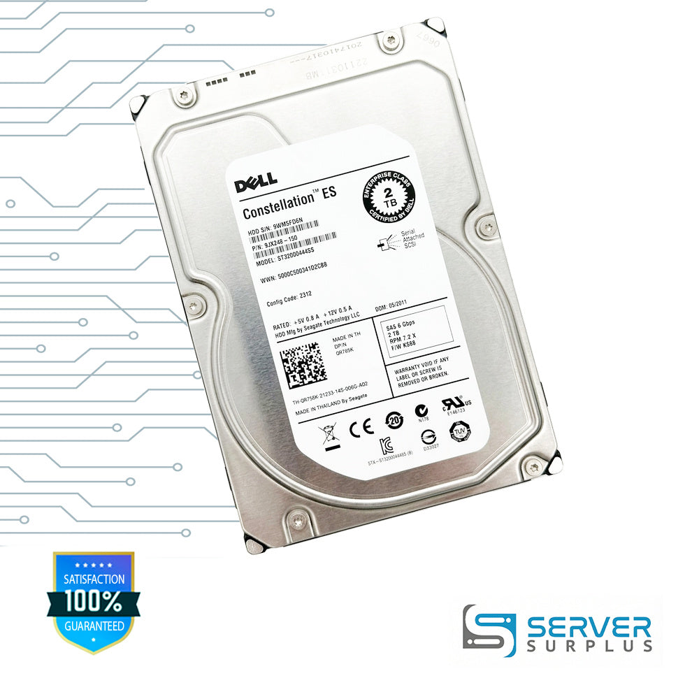 Dell Constellation ES 2TB SAS 6Gb/s 3.5 in Enterprise HDD | 0R755K | ST32000444SS | R755K