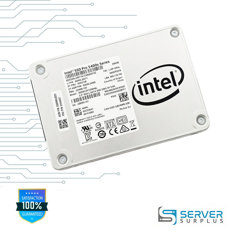 Lenovo SSD Pro 5400s Series 256GB SATA 6Gb/s 2.5 in Enterprise SSD | 00XK738 | SSDSC2KF256H6L | SSD0L24985 | SSS0L25071 | SSD0M53025 | 01HX007