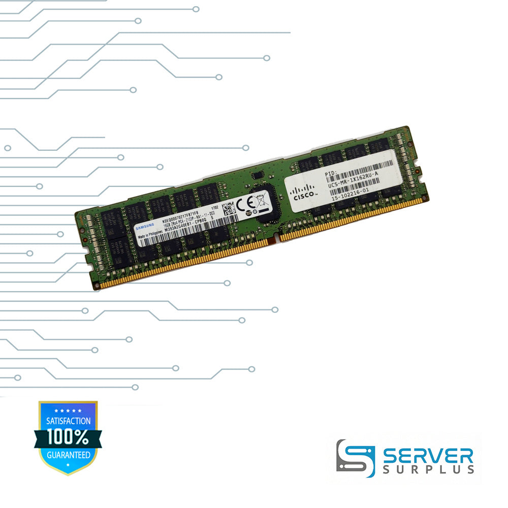 Cisco 16GB DDR4-2133 PC4-17000 2Rx4 ECC Registered 288-Pin RDIMM Server Memory | 15-102216-01 | M393A2G40EB1-CPB0Q