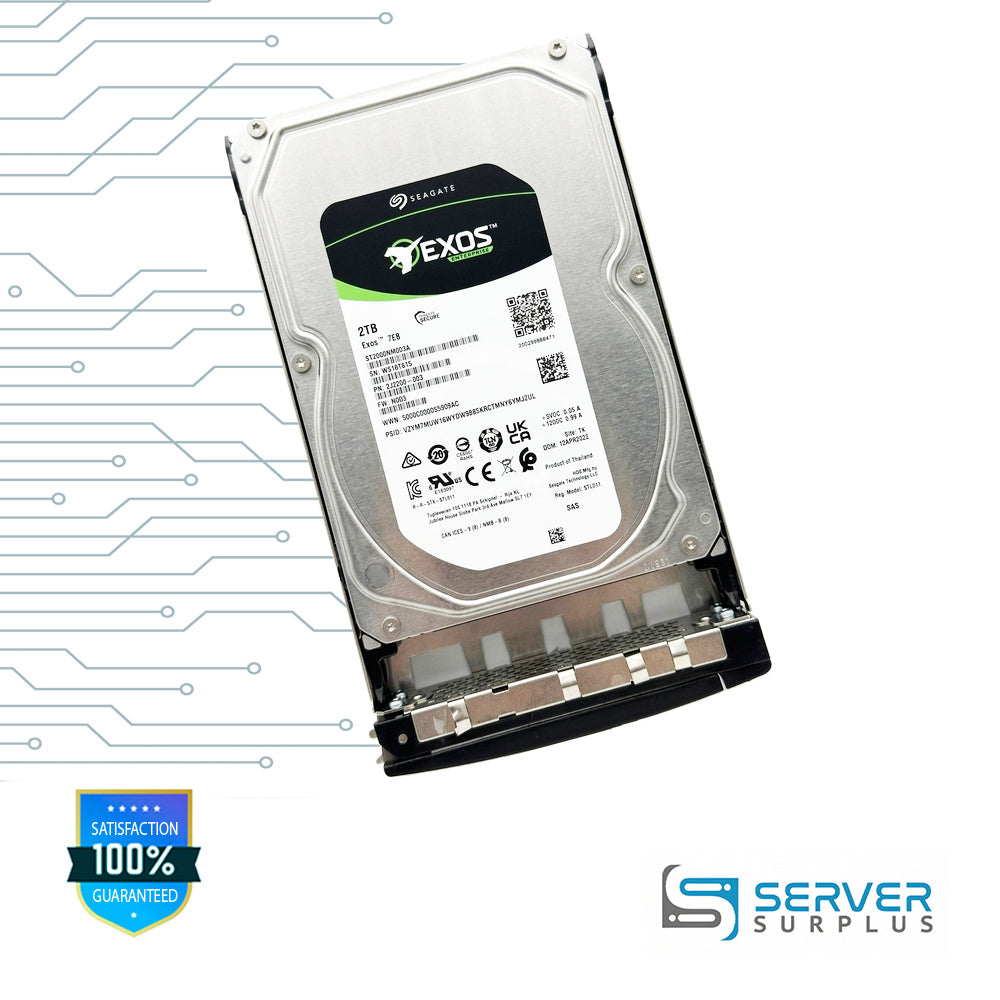 Seagate Exos 7E8 2TB SAS 3.5 in Enterprise HDD | ST2000NM003A