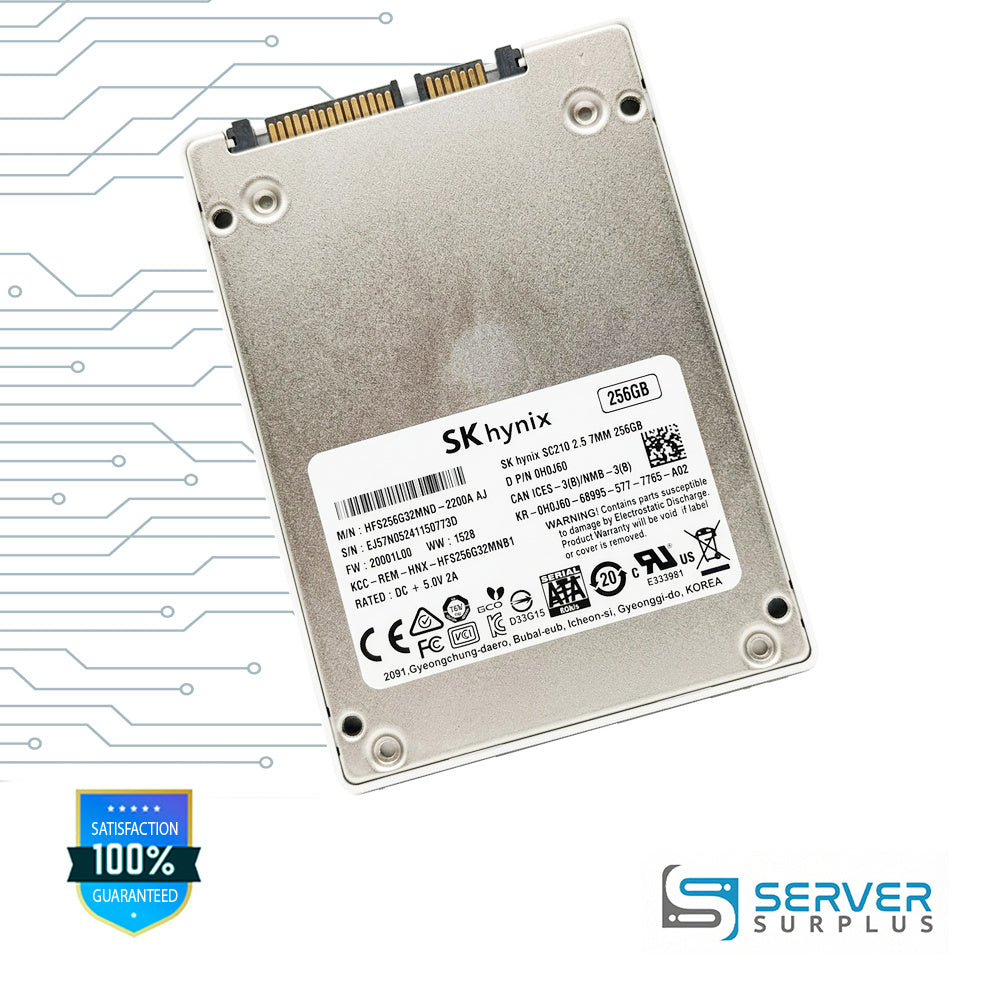 Dell SC210 256GB SATA 6Gb/s 2.5 in Enterprise SSD | 0H0J60 | HFS256G32MND-2200AAJ | H0J60