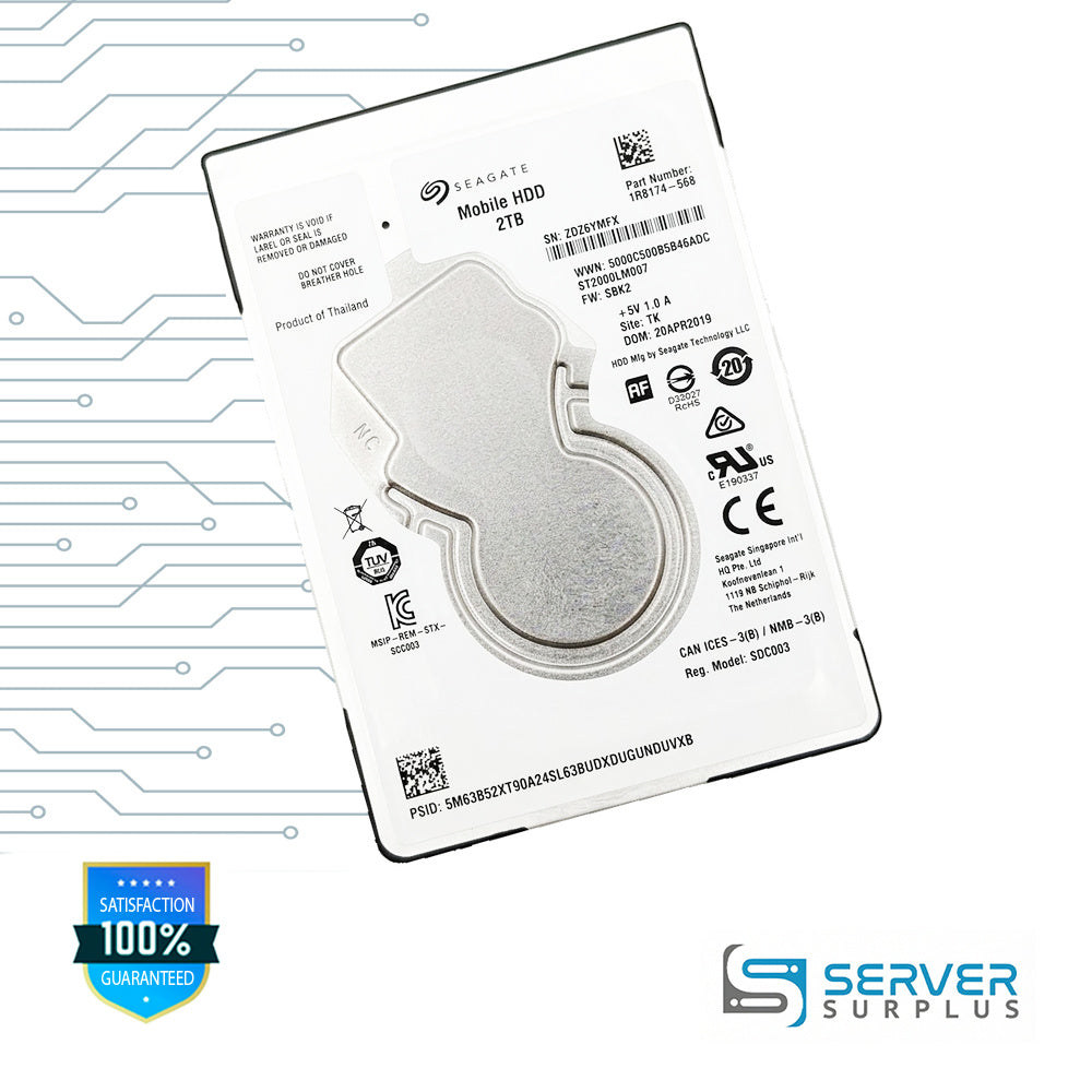 Seagate Mobile HDD 2TB 2.5 in Enterprise HDD | ST2000LM007
