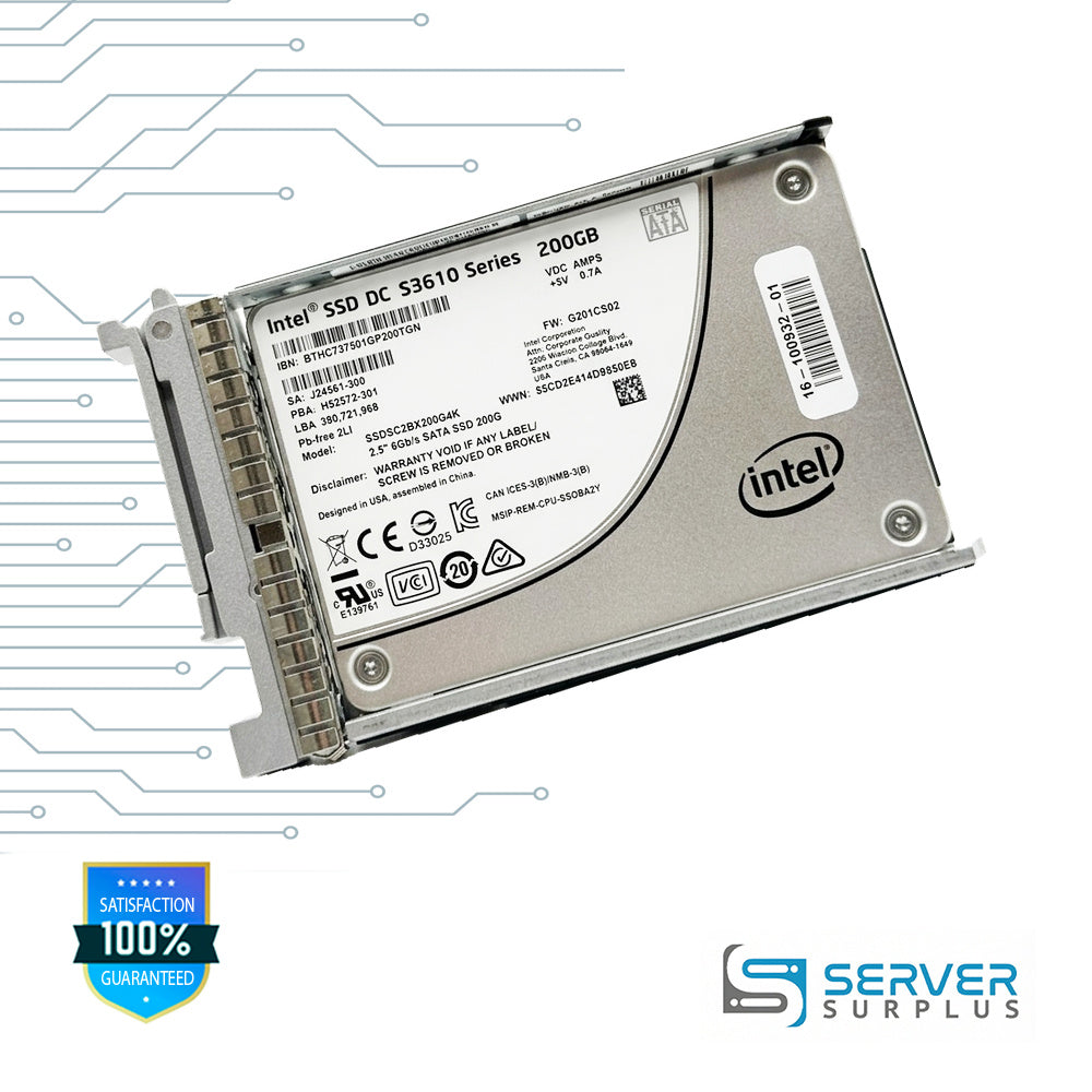 Intel SSD DC S3610 Series 200GB SATA 6Gb/s 2.5 in Enterprise SSD | SSDSC2BX200G4K