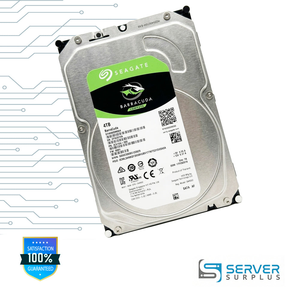 Seagate BarraCuda 4TB SATA 3.5 in Enterprise HDD | ST4000DM004